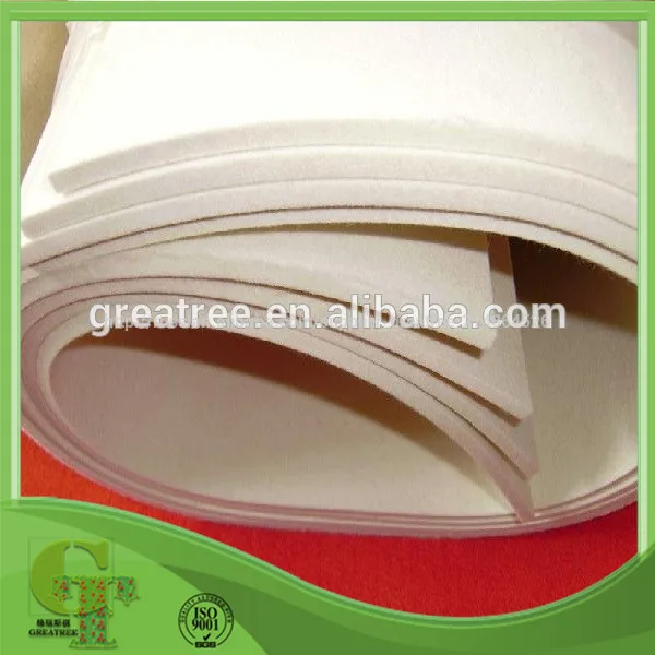 промышленных белого войлока