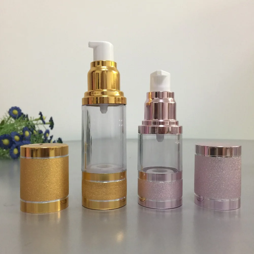 50ml aluminum acrylic emulsion airless pump bottle