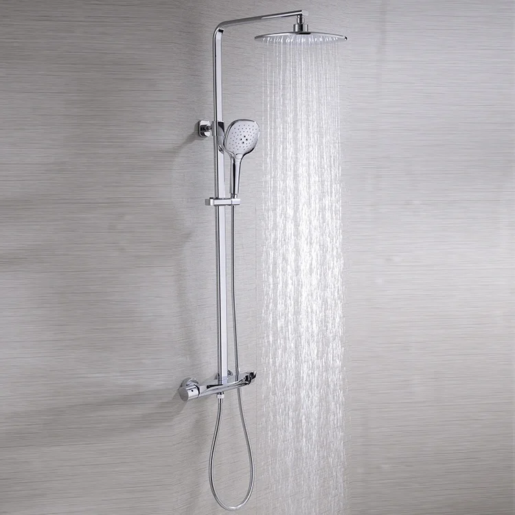 Wholesale Supplier Sanitary Bathroom Shower Set Wall-Mounted Chrome Tap Shower Faucet For Bathroom