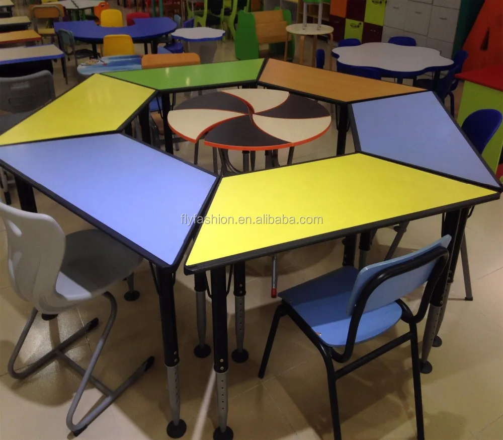 
High quality kindergarten furniture Kids study table for Nursery School 