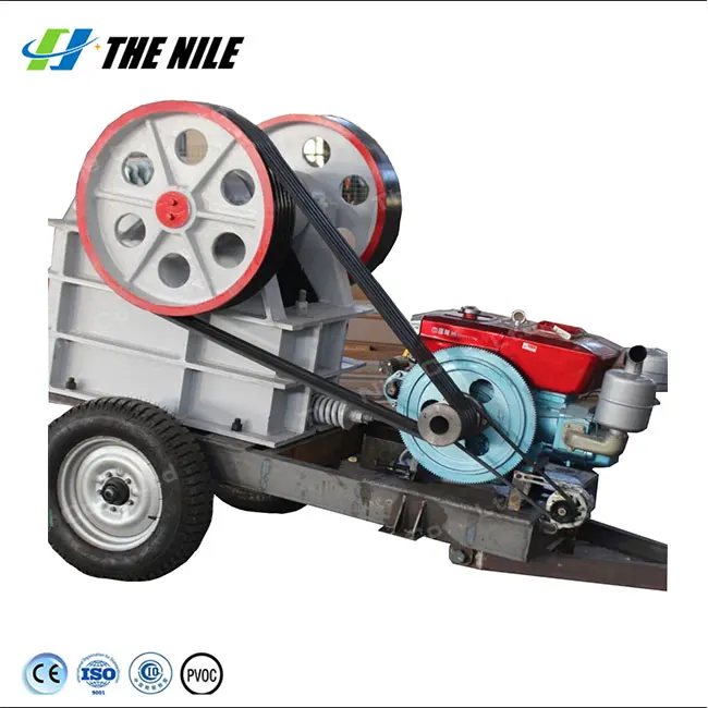 Factory Hotest 1-3 Tons per hour Diesel Engine Compound Crusher Jaw Crusher