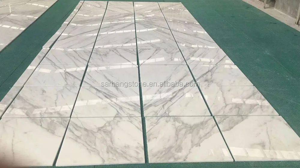 Italy High Grade Polished Statuario Marble Floor Tiles