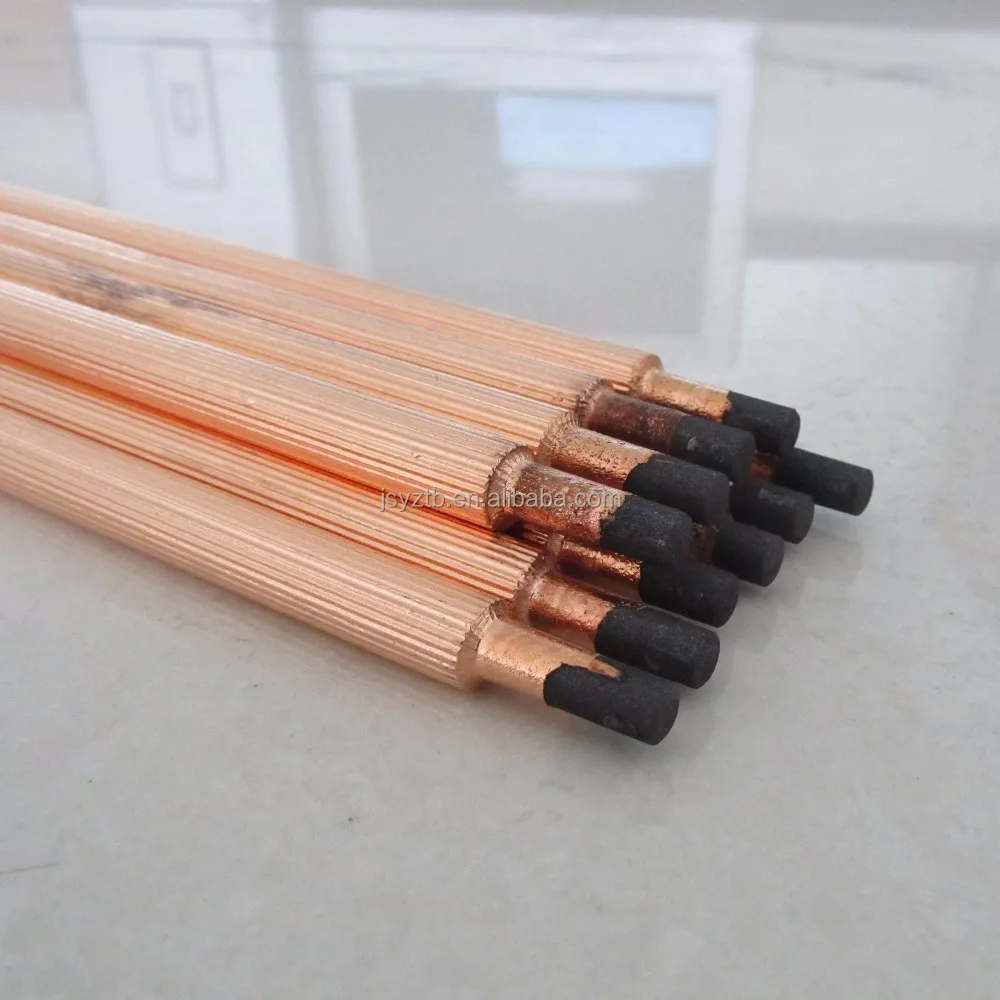 DC copper coated jointed arc air gouging carbon electrode rod 8*430mm