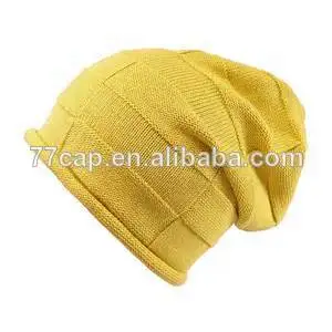 толщиной пользовательских трикотаёные шапочки с сплетенный ярлык теги