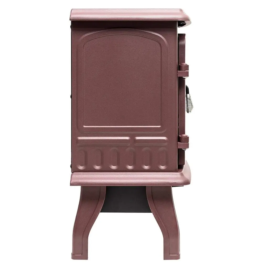 led logset flame light with One glass door Red modern electric fireplace stove heater