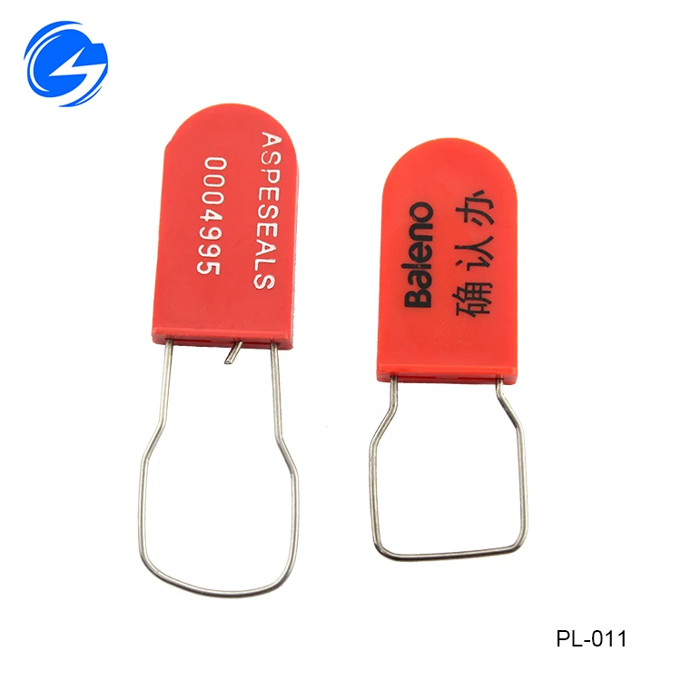 Good User Reputation for Free Samples Bar Coded Padlock And Serial Numbers plastic seal hang seal tag plastic seal security
