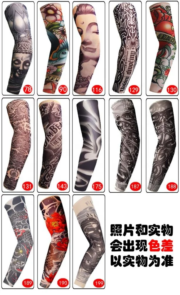 temporary hand nylon tattoo sleeves for women