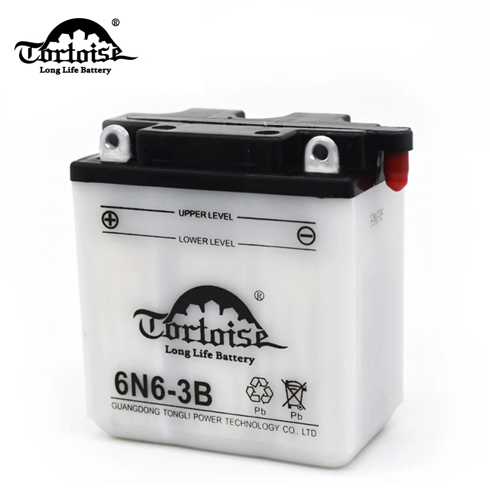 Ико качество 6N6-3B АКБ для мотоциклов 6В 6ah сухое заряжение MF свинцово-кислотный аккумулятор
