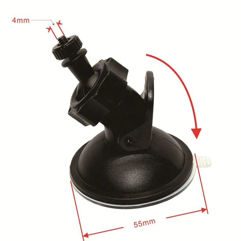 Unique Design Mobile Phone Car Black Box Driving Recorder Camera Car Windshield Suction Cup Mount with 4mm Thread Screw Head