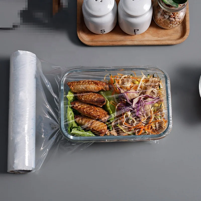 
Clear LDPE compostable cling wrap film/food grade wrap/plastic stretch film for food grade 