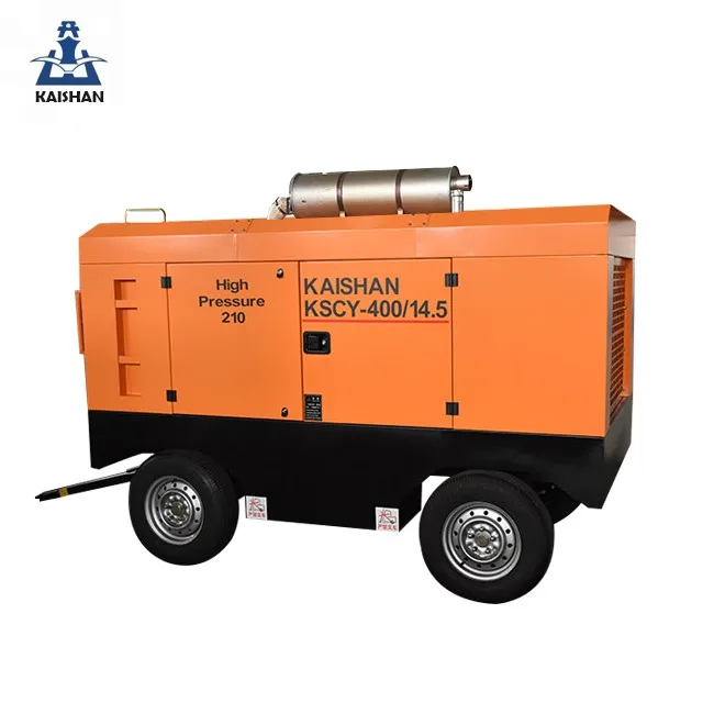 Kaishan KSCY-425/10 mining portable engine driven electric diesel screw air compressor