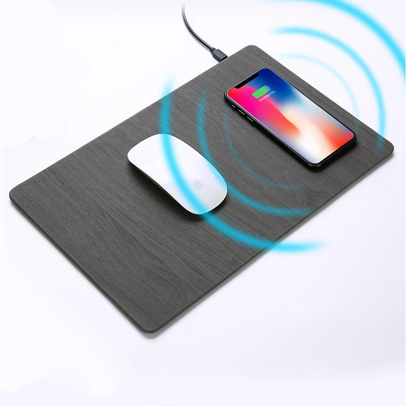 Большая Акция YLWLC1465 сотовый телефон быстро коврик деревянный qi Беспроводное зарядное устройство