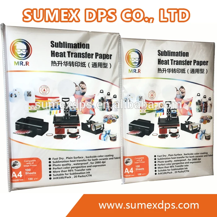 100gsm High Glossy Sublimation Heat Transfer Digital Printing Paper