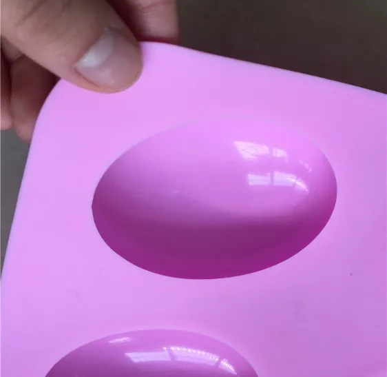 Nonstick Food Grade Half Sphere Cake Baking Molds 6 Cavities Semi Sphere Silicone Mold