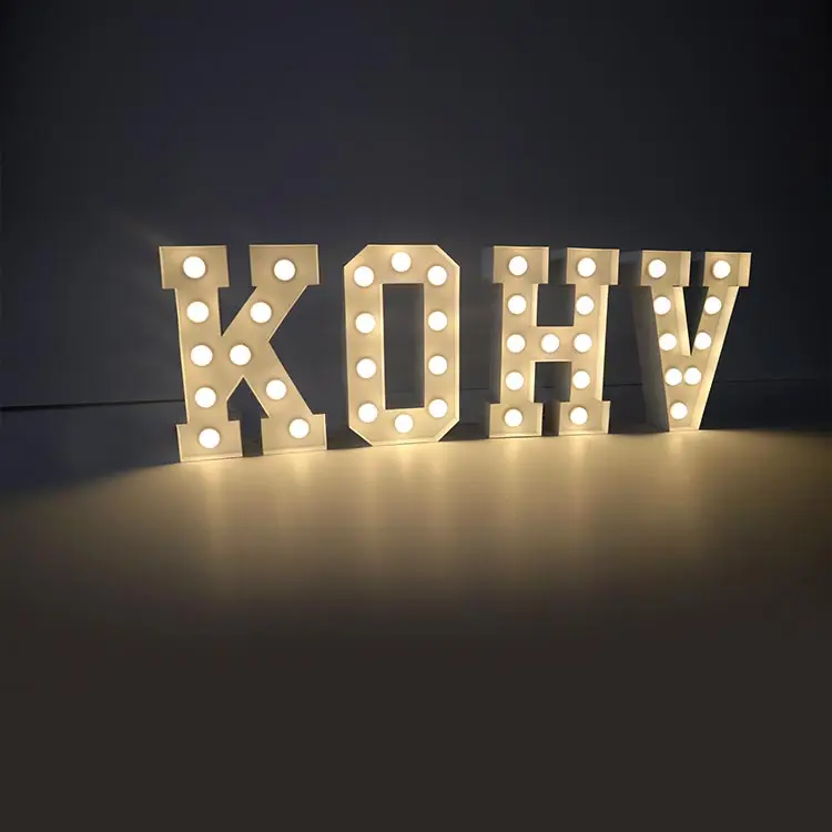 Led Lighted Up Alphabet LOVE Letter Sign Marquee Lighting Marquee Letters