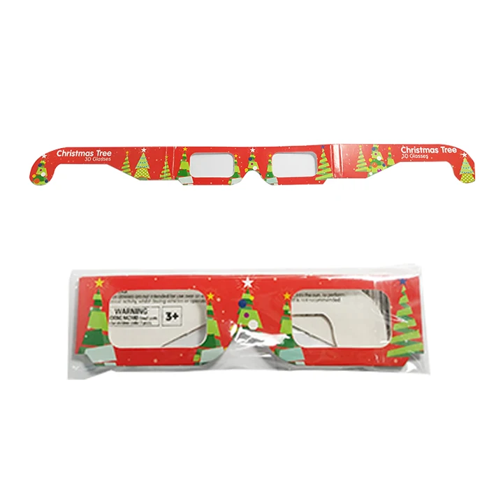 Factory Promotional Paper Fireworks Glasses Branded for Party Love Heart Diffraction Glasses