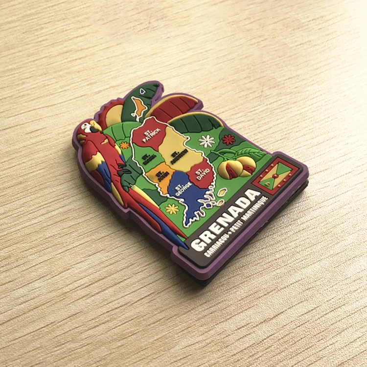 Promotional Tourism Souvenir fridge magnets with map