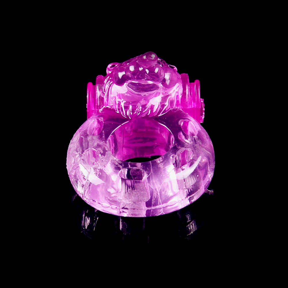 
100% Safety Material Vibrating Cock Ring Rabbit 