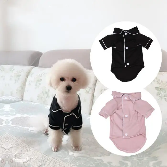 
New Style Pet Dog Clothes Cute Soft Pajamas Home Clothes Pet Comfortable Long Sleeve Shirts Coat 