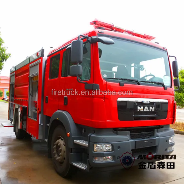 MAN Chassis Water Tanker Fire Fighting Truck/Water Cannon Vehicle with 7000kg  tanker