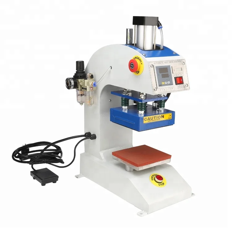 
Best quality 15*15CM automatic pneumatic t shirt logo heat press machine garment lingerie logo heat press 