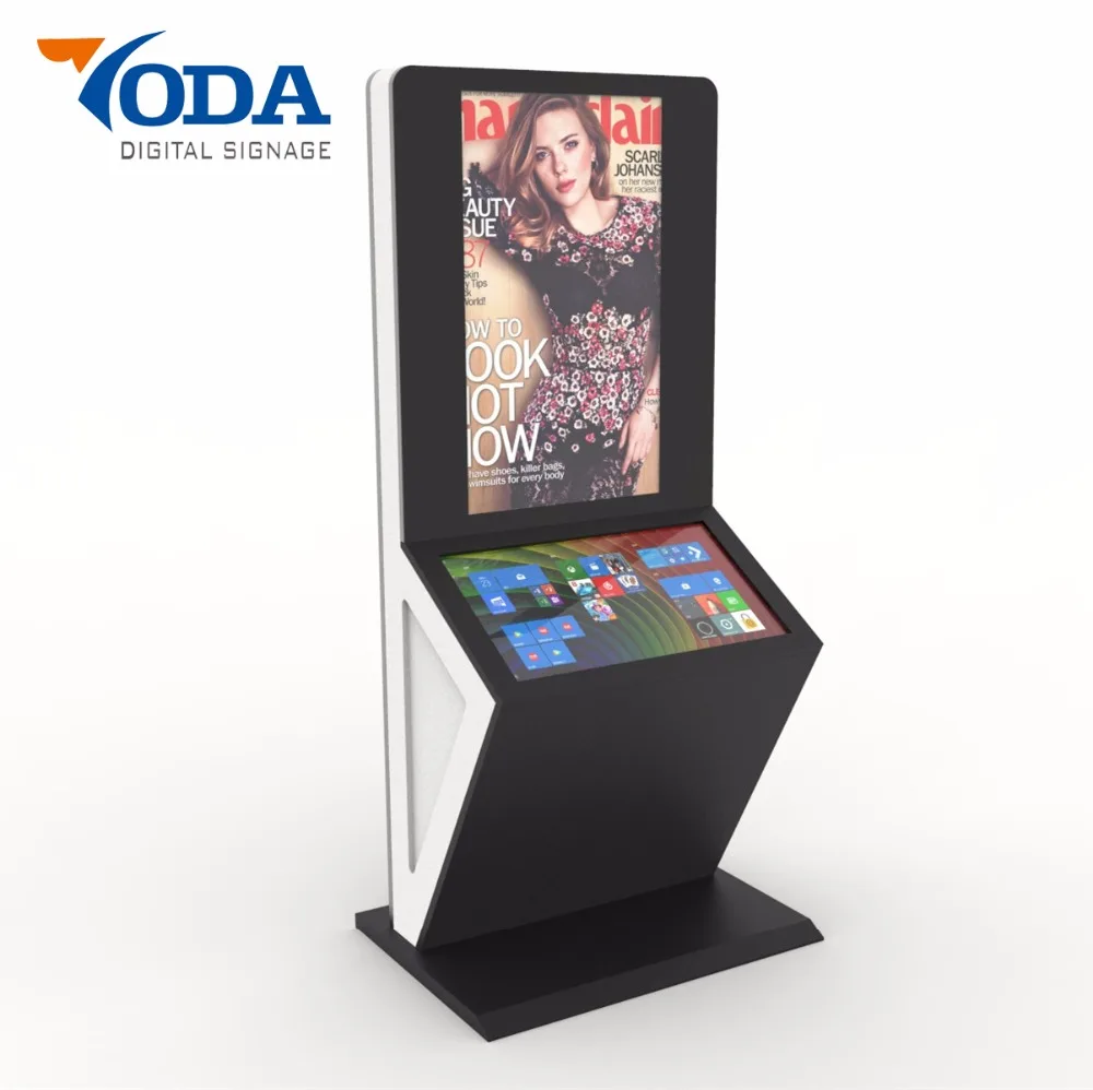 
New Design Double-screenTouch Screen Kiosk All-in-one PC for Shopping mall indoor Digital Sigange 