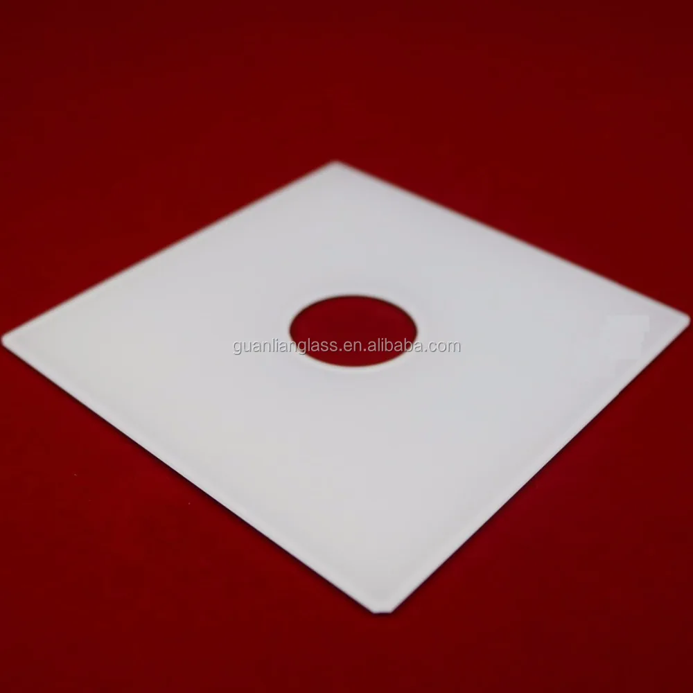 3mm low iron tempered touch screen wall switch plate with silk screen printing glass