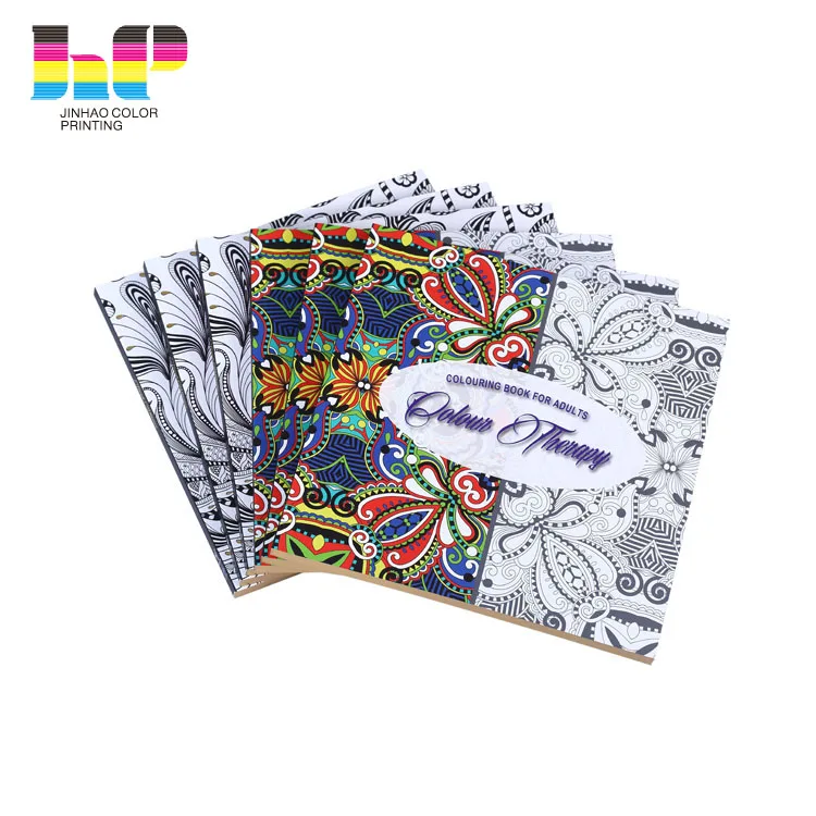 Bulk Therapeutic Perfect Binding Adult Coloring Book Printing Service
