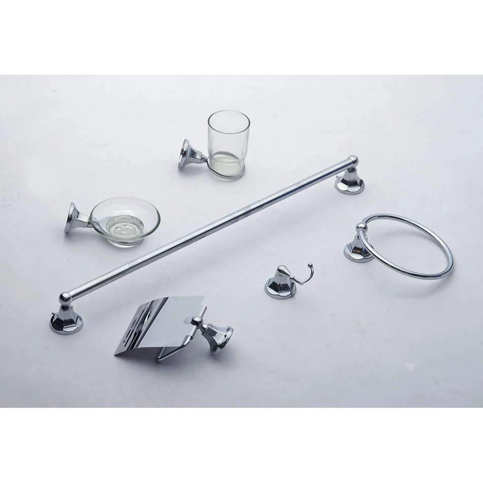 Современные аксессуары для ванной комнаты в отеле, набор аксессуаров для ванной комнаты с хромированной поверхностью