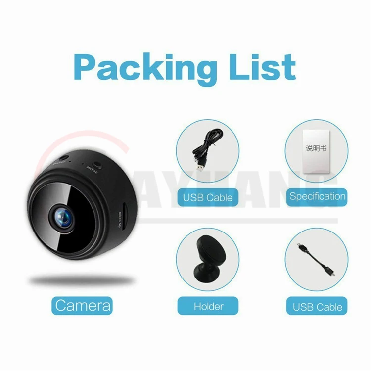 
Mini Wifi Camera Full HD 1080P Infrared Night Vision Micro P2P IP Camera Outdoor Motion Detection DVR Video Surveillance Camera 