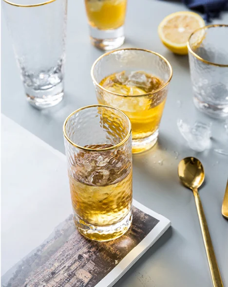 Raymond Four-Piece Set Clear Crystal Glassware Water Glass Cup