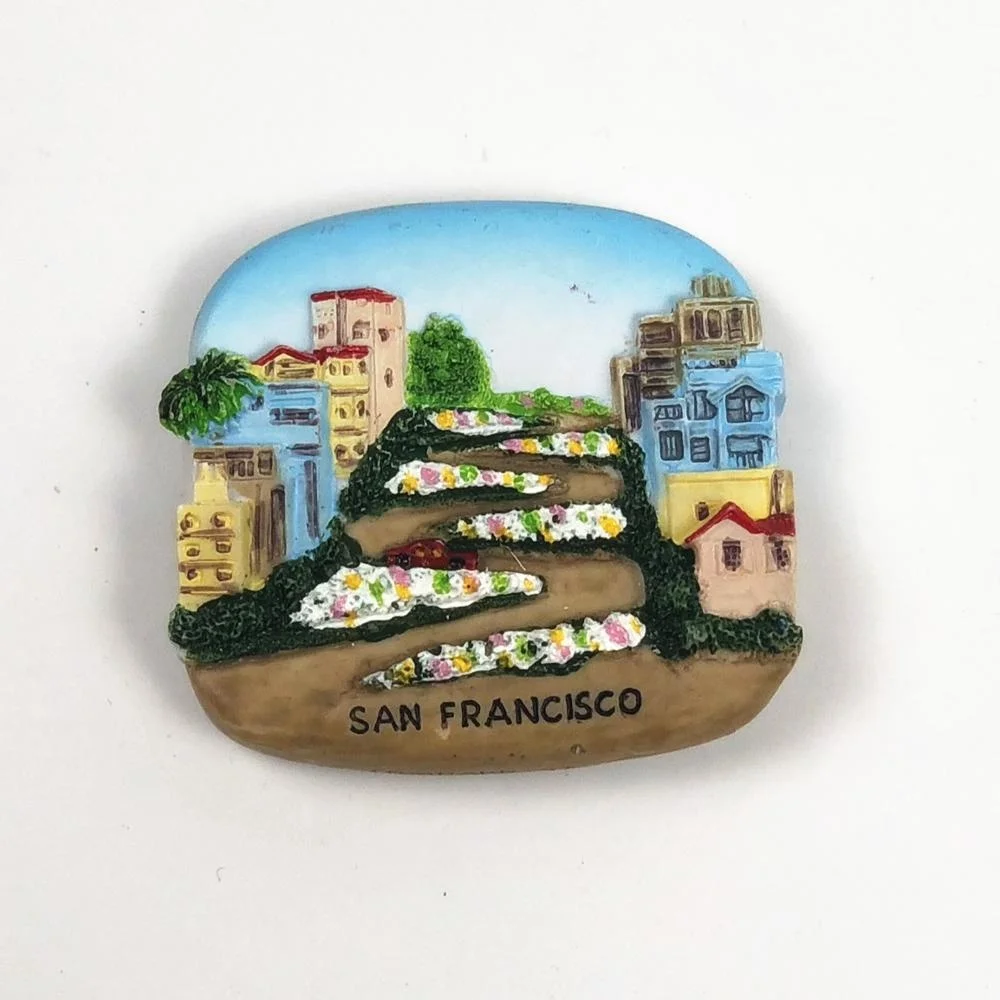 High quality Custom MILAN tourist souvenir resin 3D fridge magnet for promotion