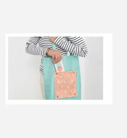 Environment-friendly Polyester Folding Tote Shopping Bag Promotional Foldable Shopping Bag