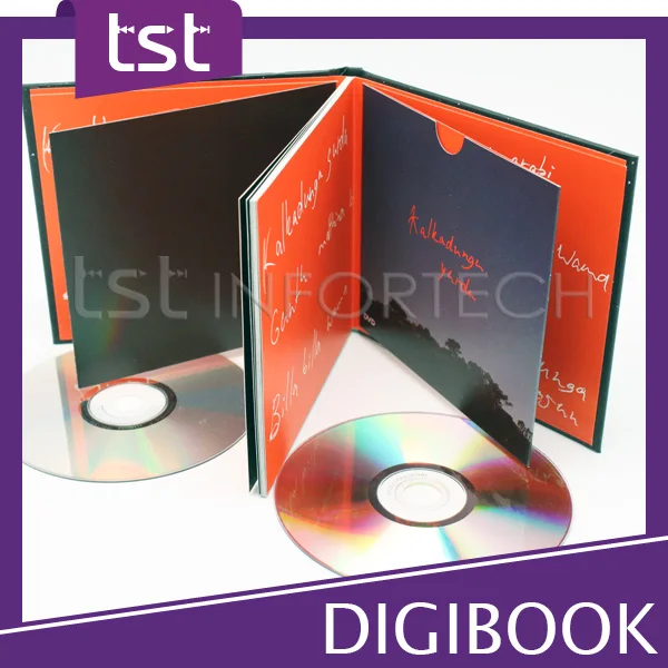 пользовательского CD Digi Book с крышкой