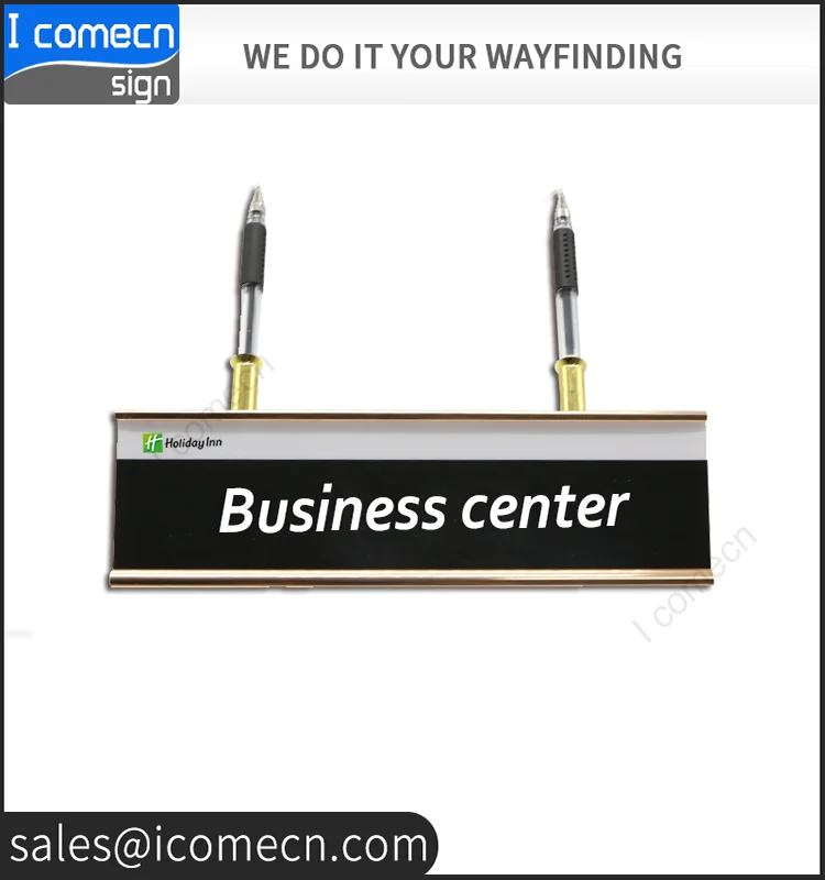 Best price L shape Metal Free Standing Desk Label Sign Holder