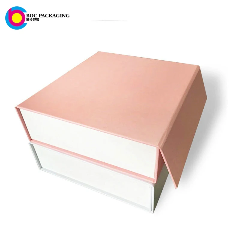 
custom magnetic closure cardboard Collapsible Gift Boxes For clothing Packaging 