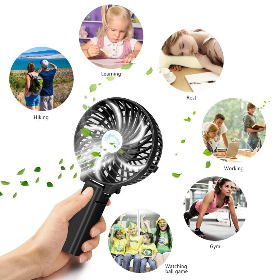 Cheap Price Handheld Fan Usb Mini Rechargeable Custom Portable Hand Fans