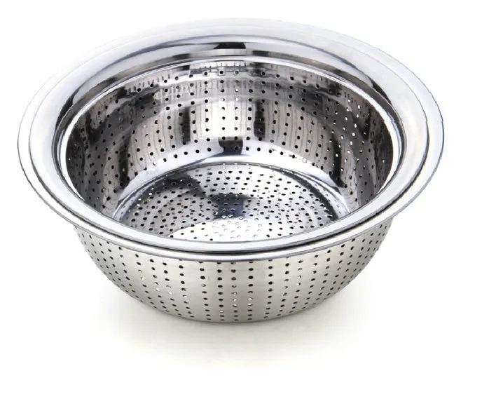 Wholesale high quantity Kitchen Stainless steel Strainer/ sink colander/ collapsible colander (60554777748)