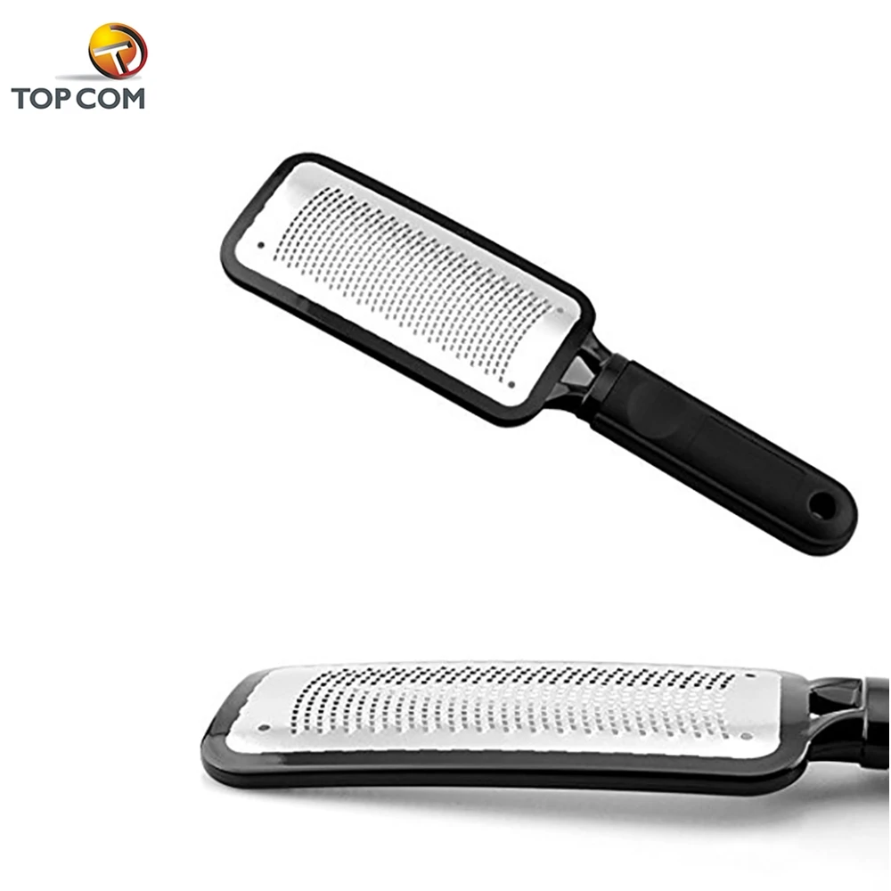 2 PCS Dual Sided Professional Pedicure Tools Stainless Steel Foot File Rasp Callus Remover