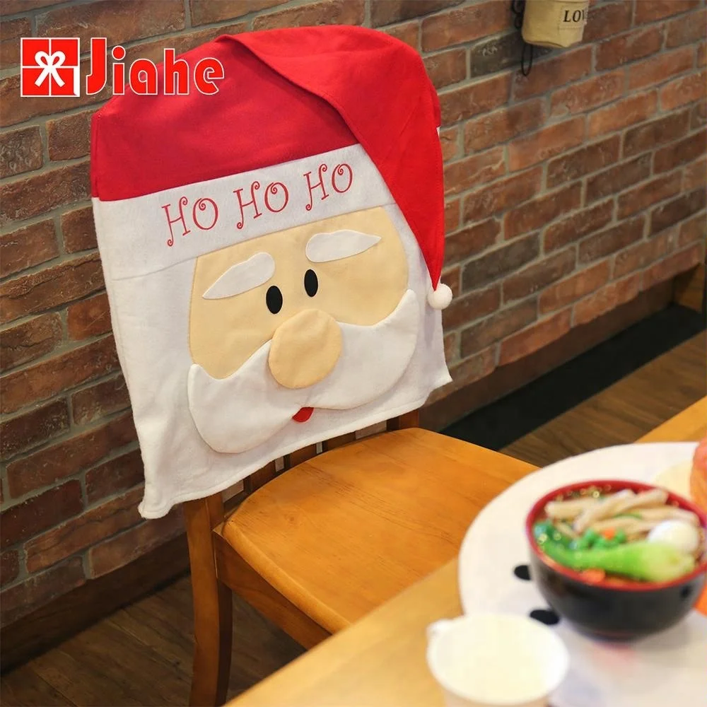 
Wholesale christmas table decor santa chair sash covers 