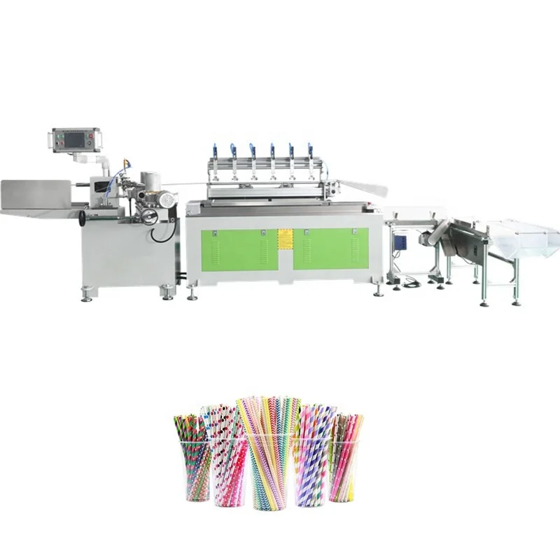 
New improved Paper drinking straw making machine with dryer and auto paper connection  (60841391716)
