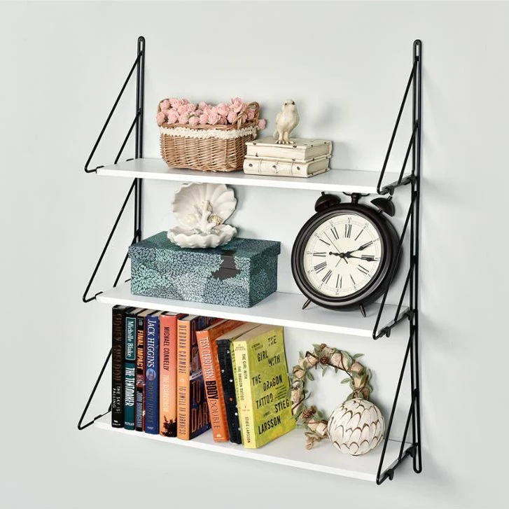 
Customized wooden rustic floating wall mounted corner shelf vintage wood decor shelves 