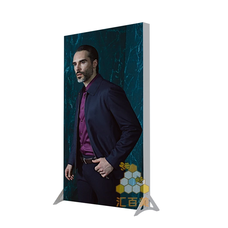 120mm double side slot extruded aluminum seg lightbox banner frame system