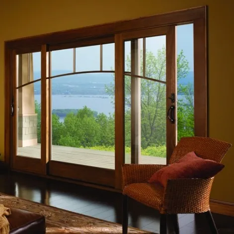 Pvc wooden horizontal fixed louver window design