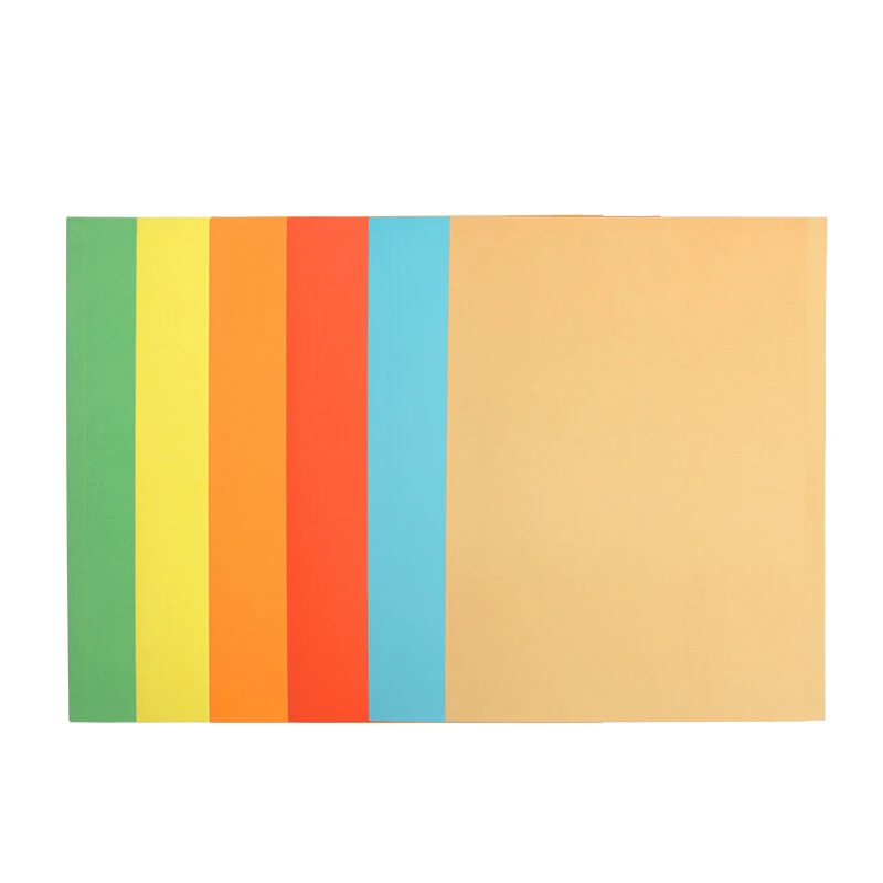 Fudek eco-friendly manila paper a4 colorful simple design file folder
