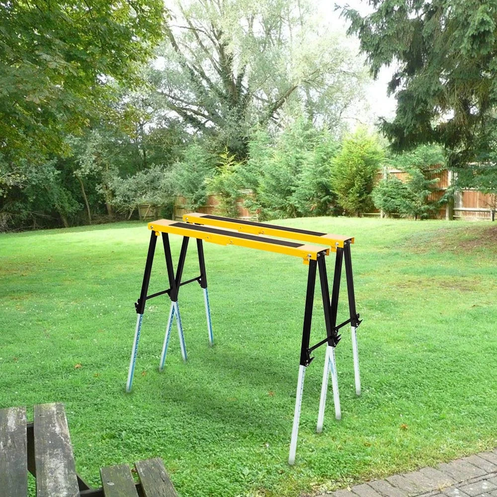 
Professional 200KGS Capacity Fold down metal saw horse 