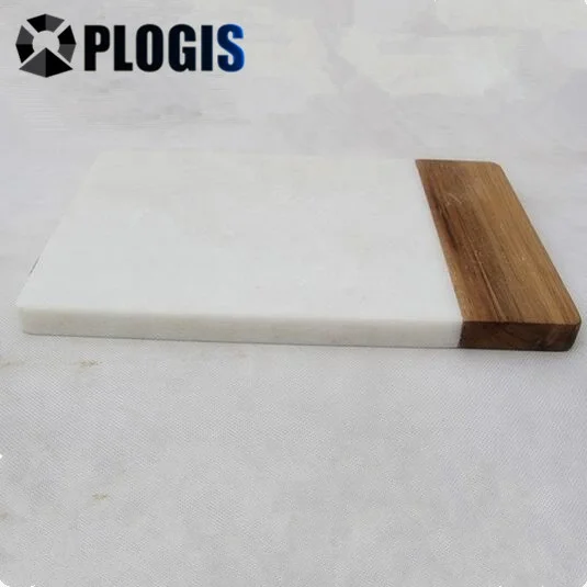 Customized Stone marble cutting board /chopping with hanging hole vegetable cutter