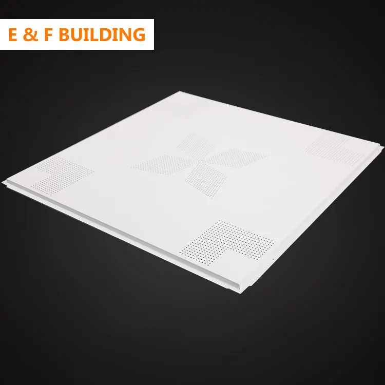 
Fashionable pop square ceiling design for decoration Lay in Aluminum decorative square 600x600 ceiling tiles 