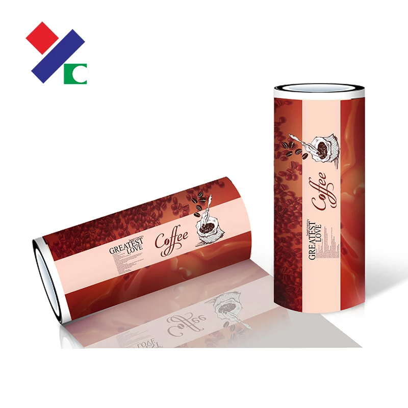 Protein bar heat seal plastic packaging candy wrapper biodegradable plastic film roll