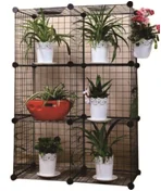 Factory sale steel wire mesh flower shelf, home furniture, storage shelf